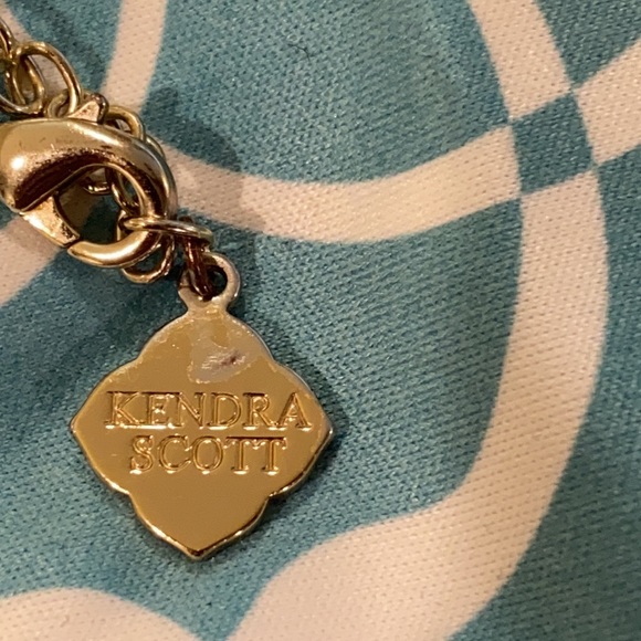 Kendra Scott Orange Pendant Necklace with Gold Tassel - Picture 4 of 4